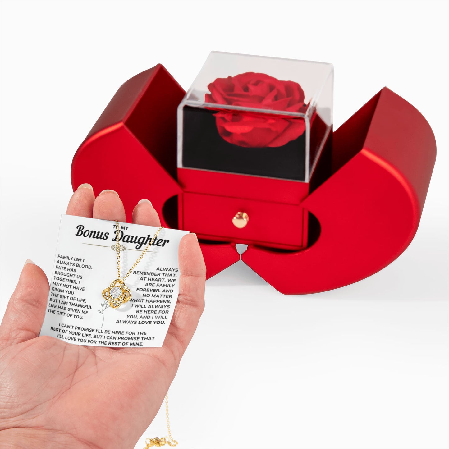 To My Bonus Daughter - Life Gave Me the Gift of You, Step Daughter Jewelry