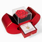 To My Incridible Bonus Mom Gifts - Love Knot Necklace with Red Heart Rose Box