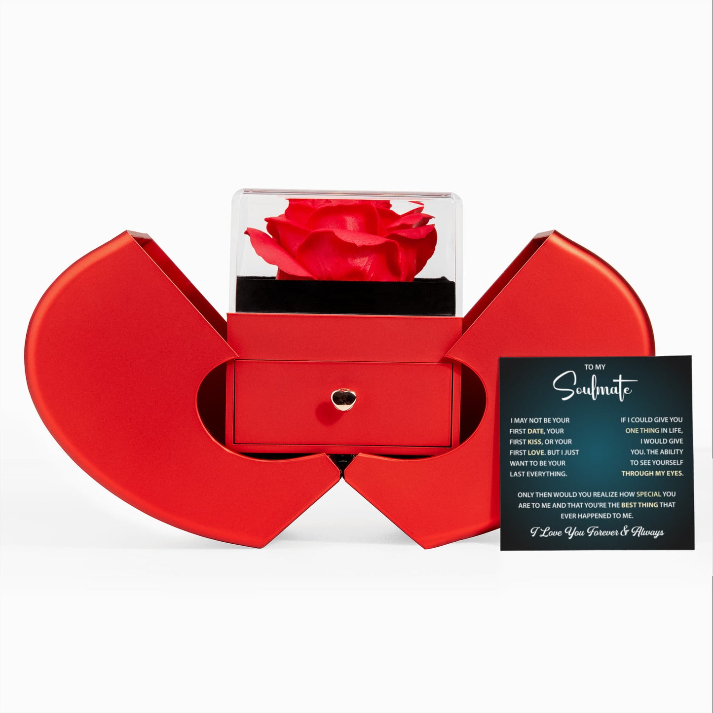 To My Beautiful Soulmate - First Love First Kiss Necklace Gift for Her