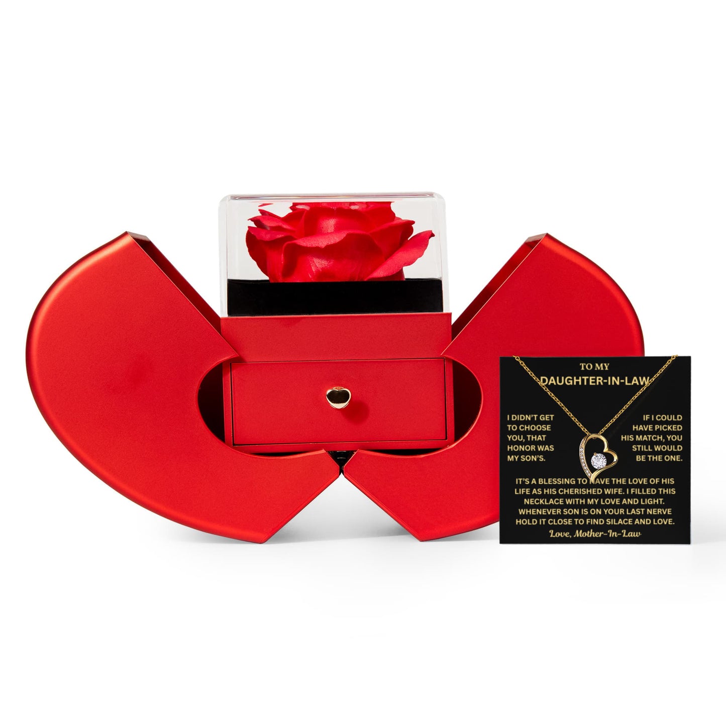 To My Beautiful Daughter in law - Forever Love Necklace Gift for Her