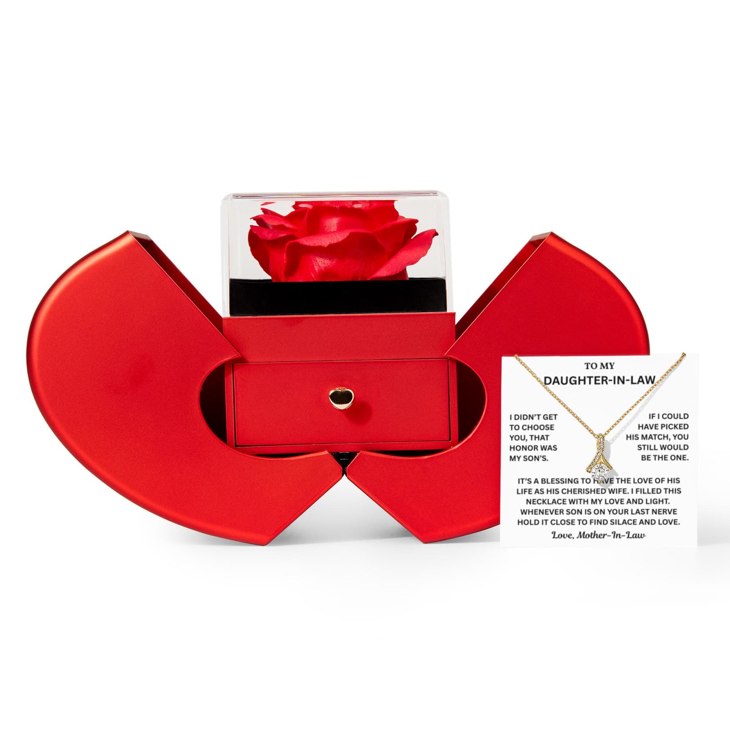 To My Daughter-in-Law - You're The Love of His Life - Alluring Beauty Necklace