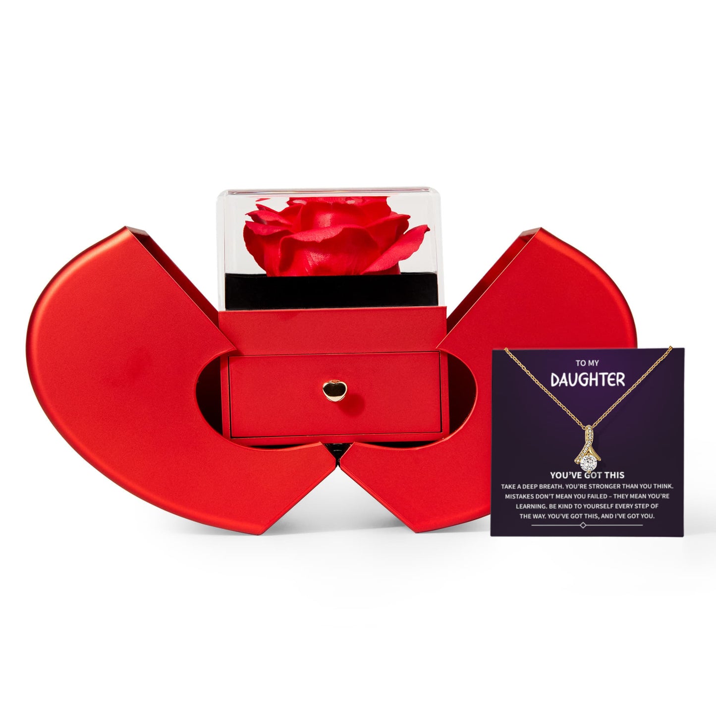 Daughter Necklace 14k Pendant Jewelry Gift From Mom Dad