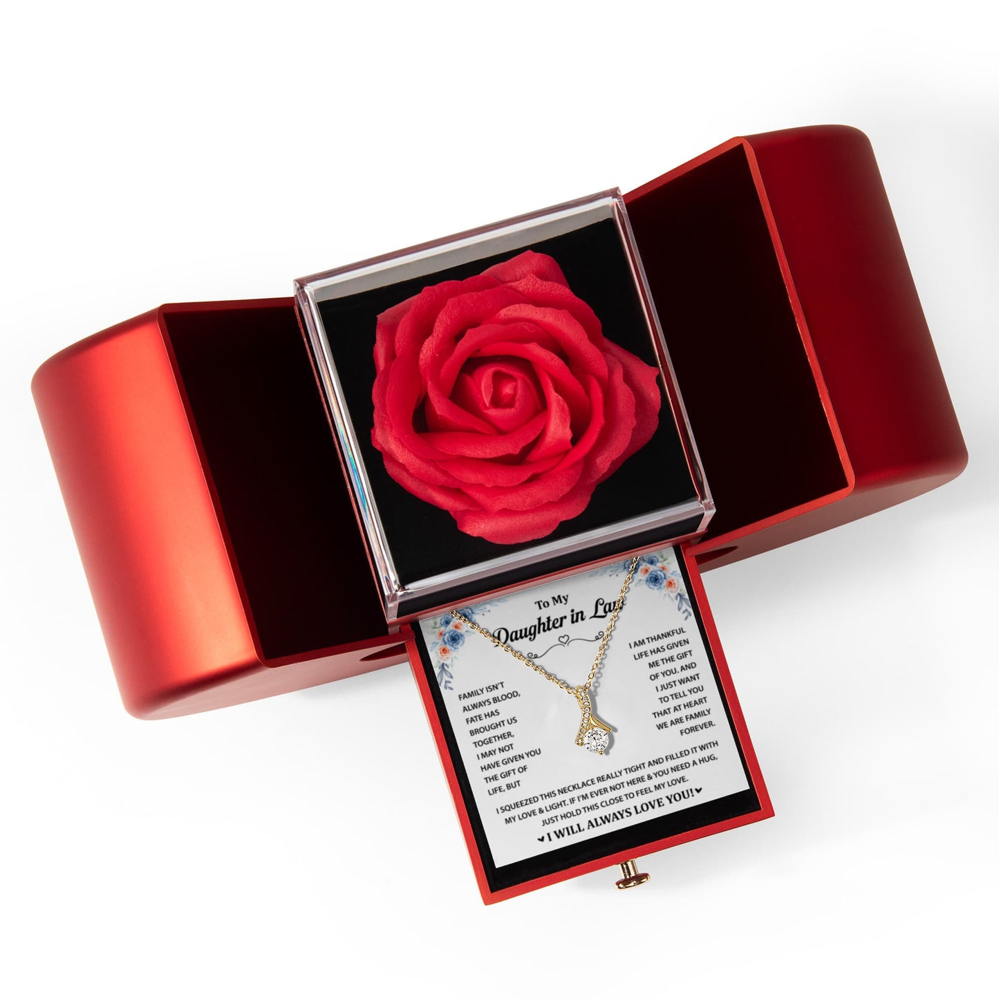 To My Daughter in Law - I  Will Always Love You - Alluring Beauty Necklace