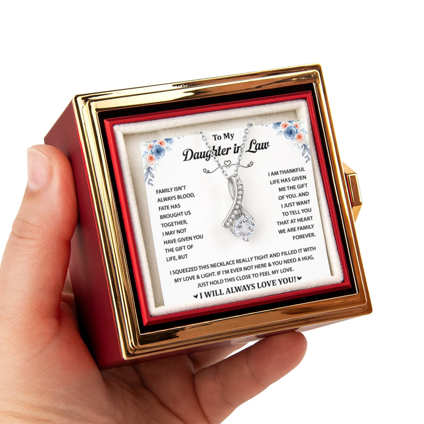 To My Wonderful Daughter-in-Law - You Are My Bonus Daughter - Alluring Beauty Necklace