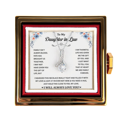 To My Wonderful Daughter-in-Law - You Are My Bonus Daughter - Alluring Beauty Necklace