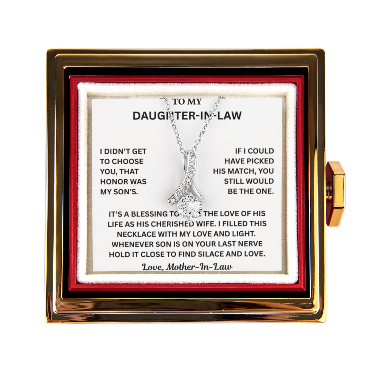 To My Daughter-in-Law - You're More Than Just a Daughter-in-Law - Love Knot Necklace