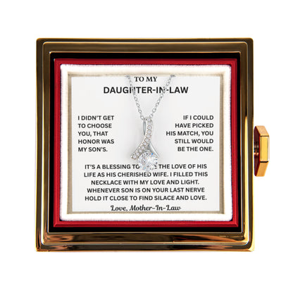 To My Daughter-in-Law - You're More Than Just a Daughter-in-Law - Love Knot Necklace