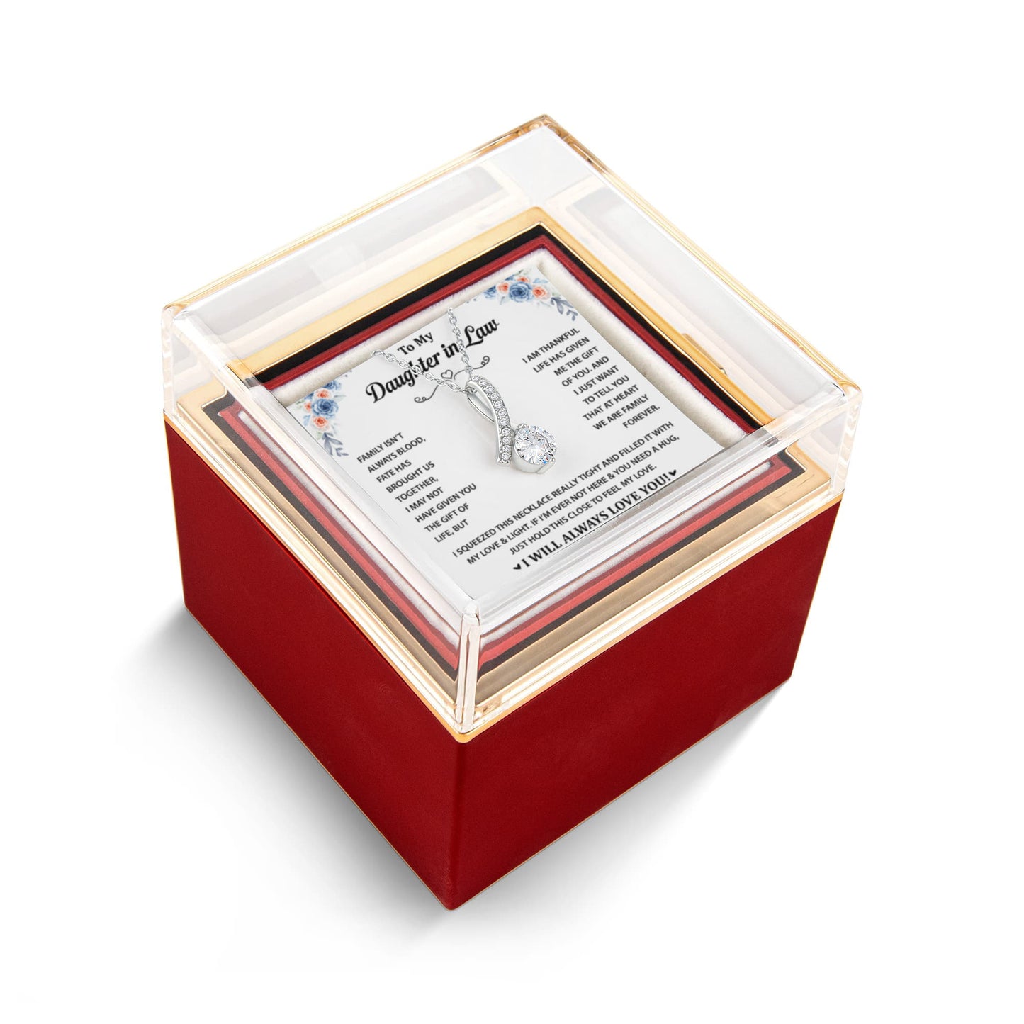 To My Wonderful Daughter-in-Law - You Are My Bonus Daughter - Alluring Beauty Necklace