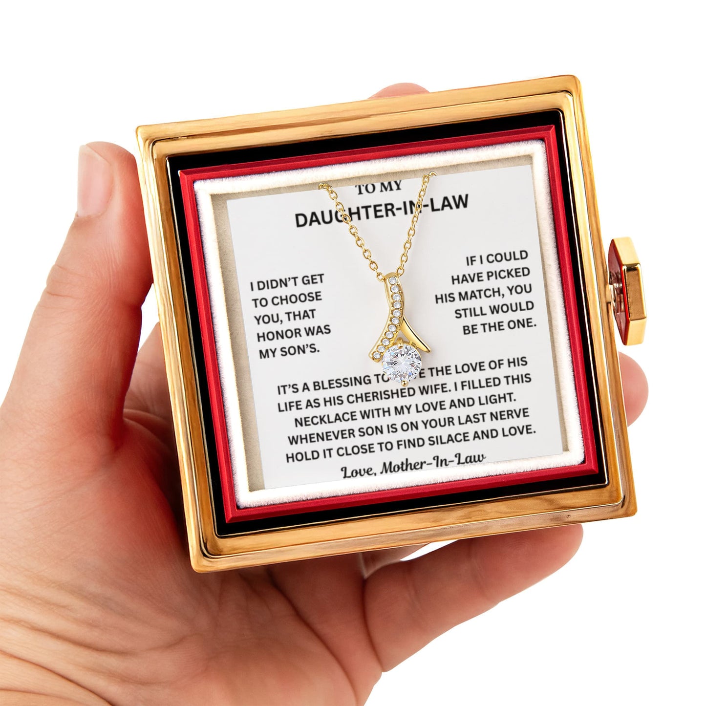 To My Daughter-in-Law - You're More Than Just a Daughter-in-Law - Love Knot Necklace