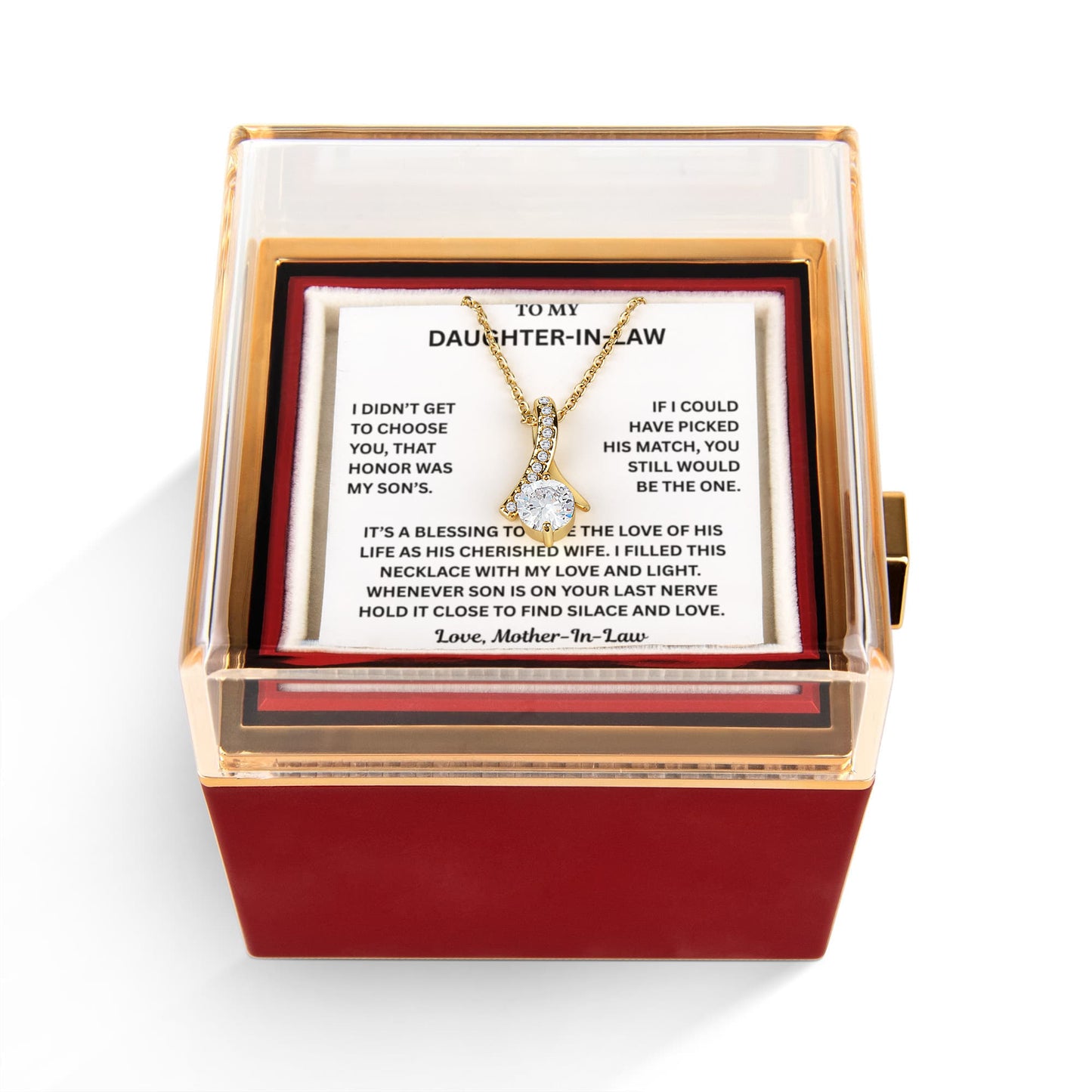 To My Daughter-in-Law - You're More Than Just a Daughter-in-Law - Love Knot Necklace