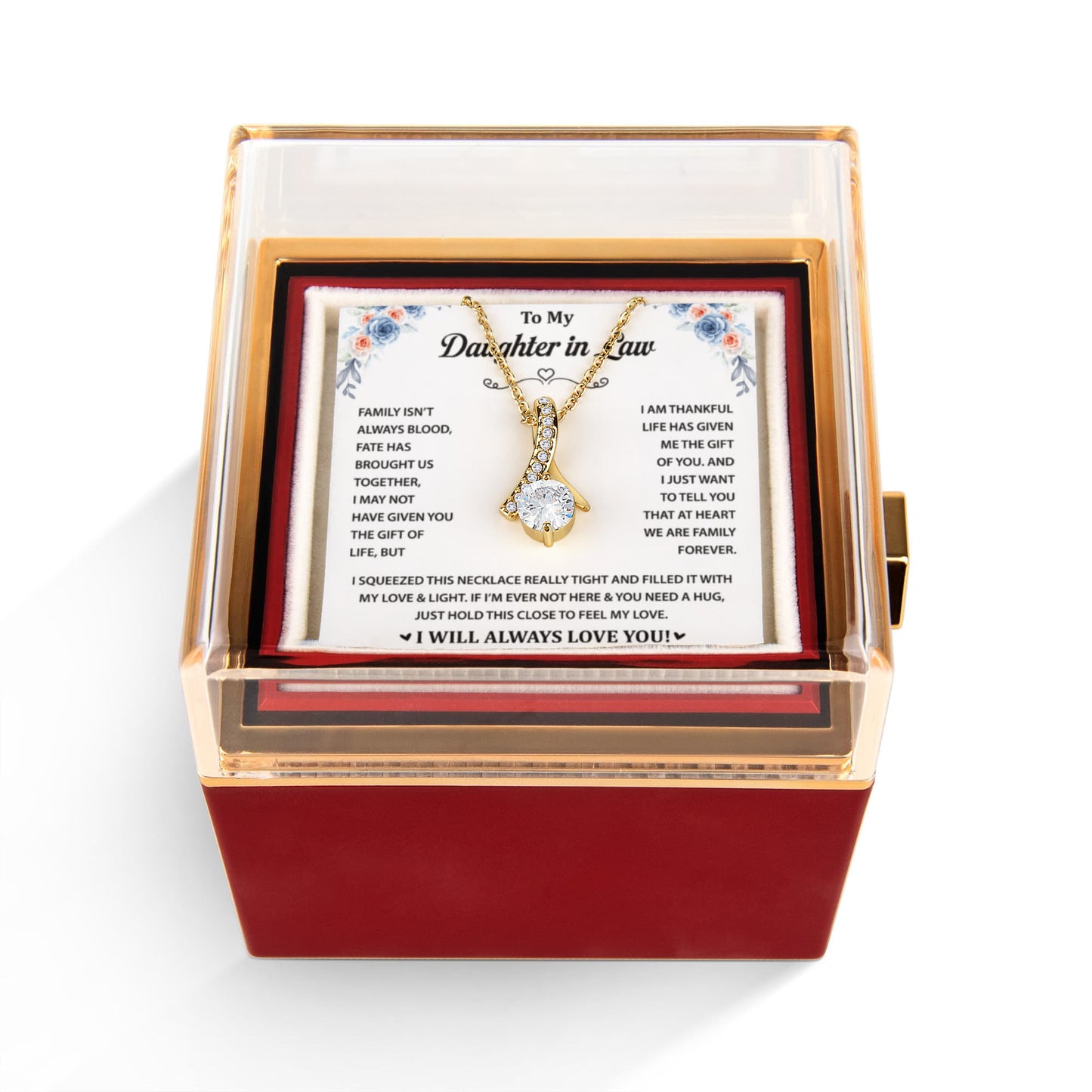 To My Wonderful Daughter-in-Law - You Are My Bonus Daughter - Alluring Beauty Necklace