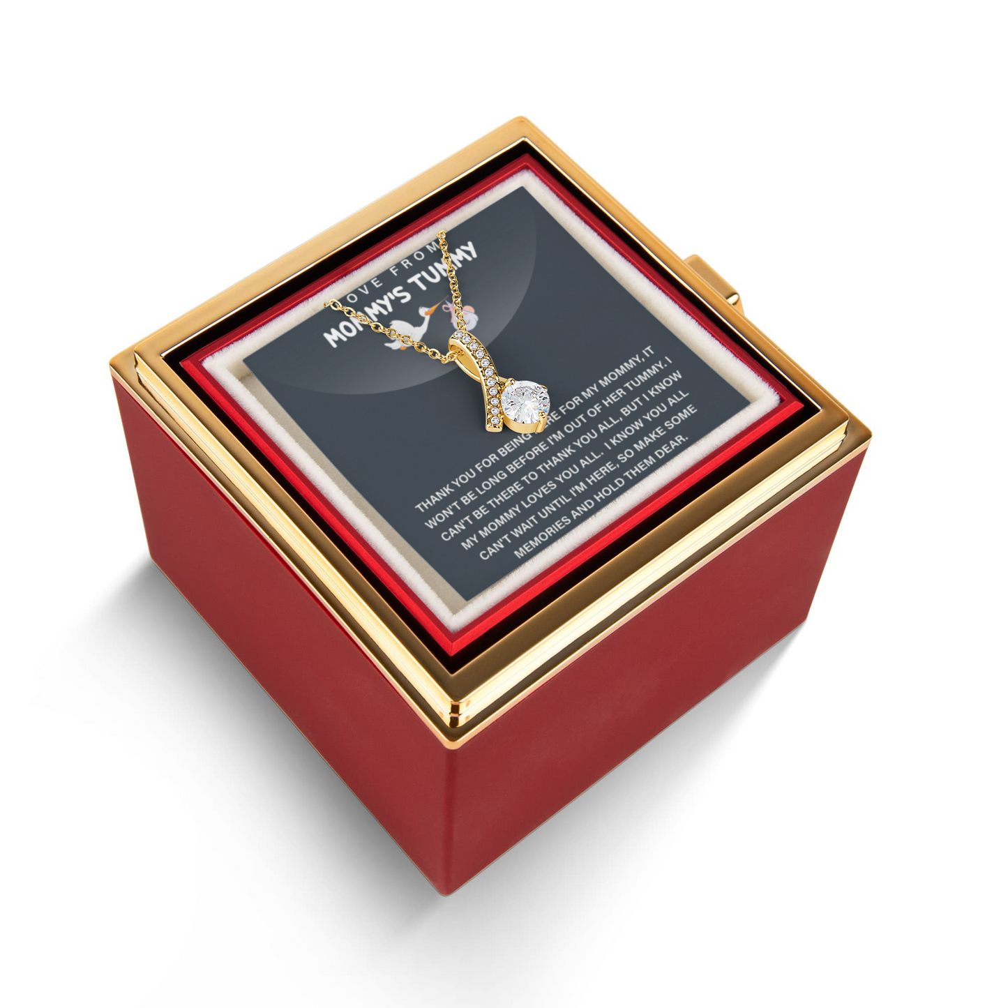 To My Mama To Be - Be Loved For The Rest of Your Life - Alluring Beauty Necklace