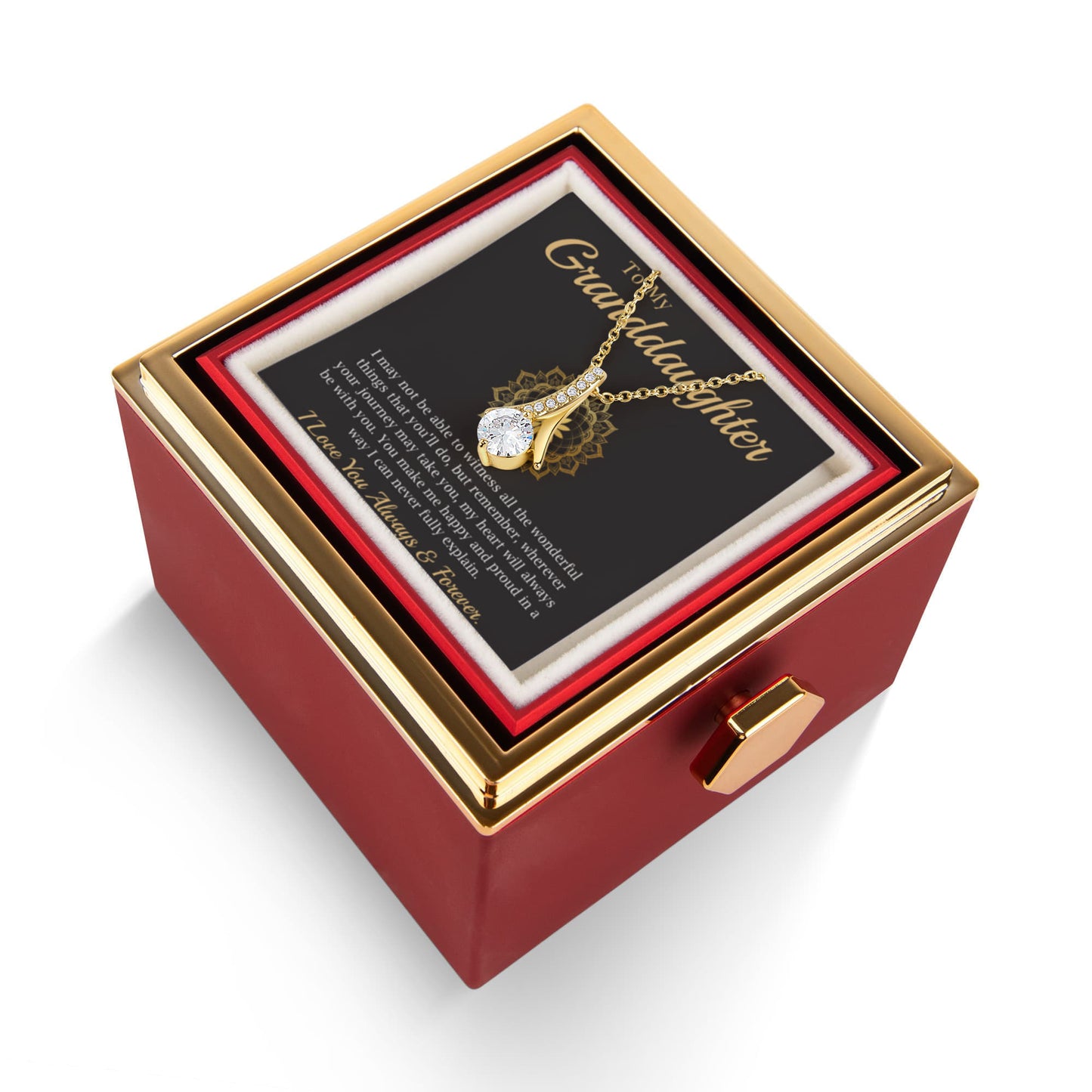 To My Granddaughter - I Believe in You - Necklace for Granddaughter From Grandma or Grandpa