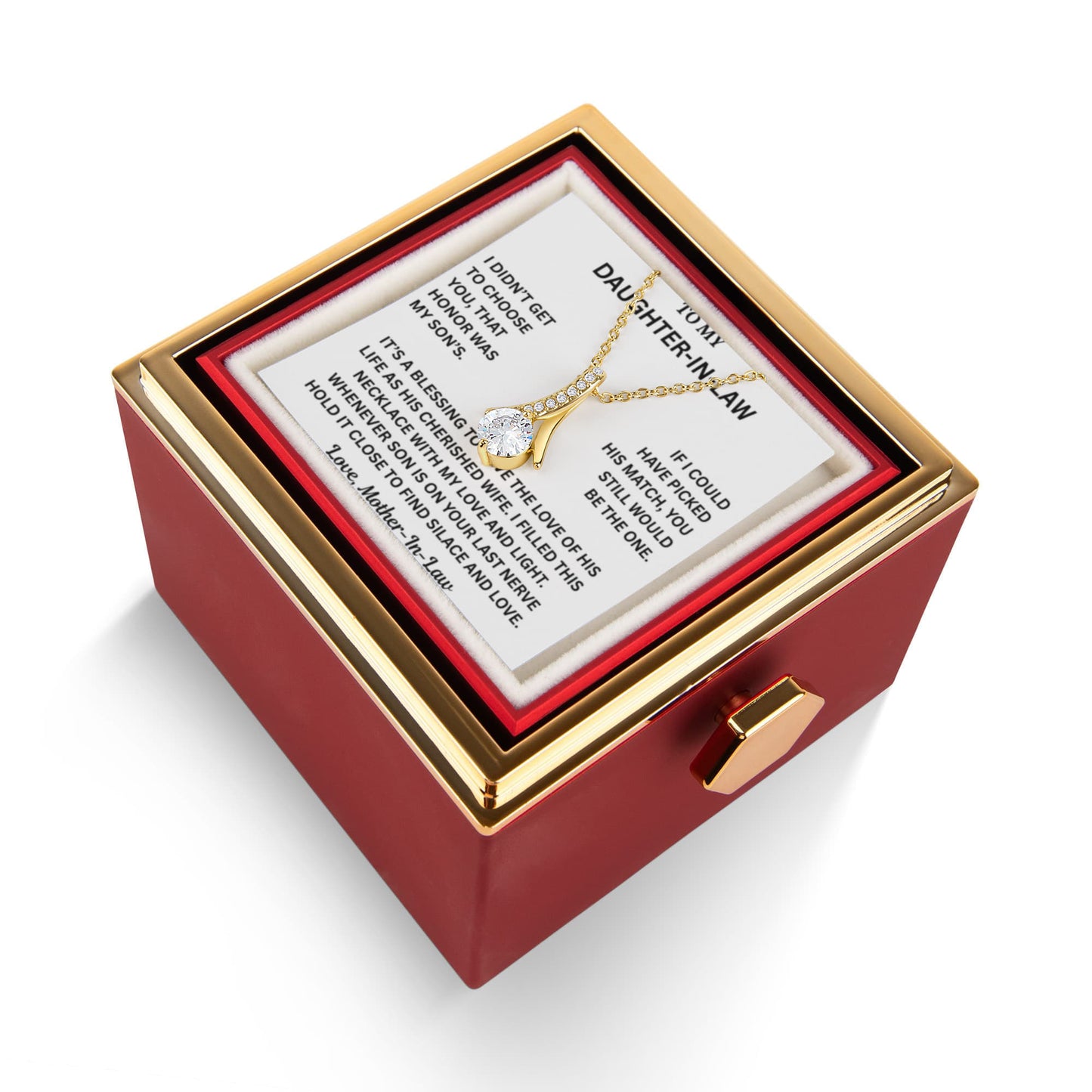 To My Daughter-in-Law - You're More Than Just a Daughter-in-Law - Love Knot Necklace