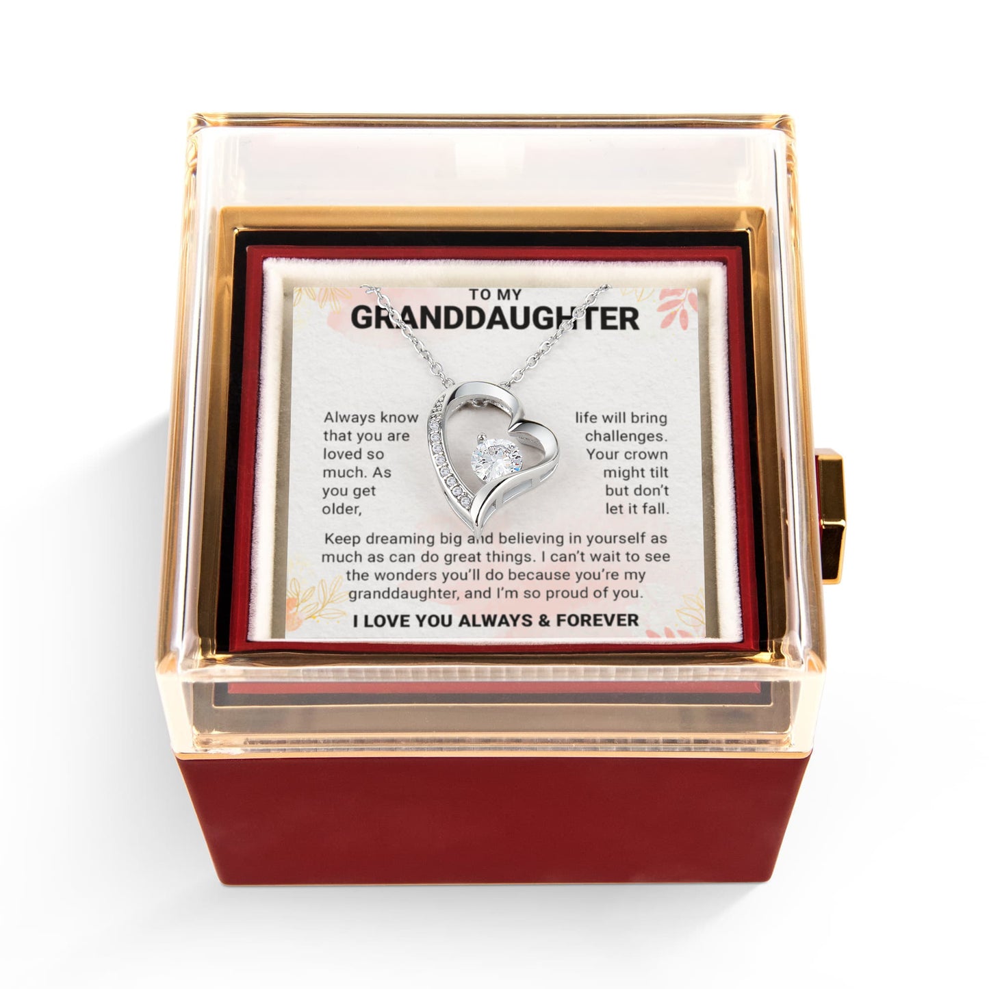 To a Wonderful Granddaughter - I Love You - Granddaughter Gifts From Grandpa