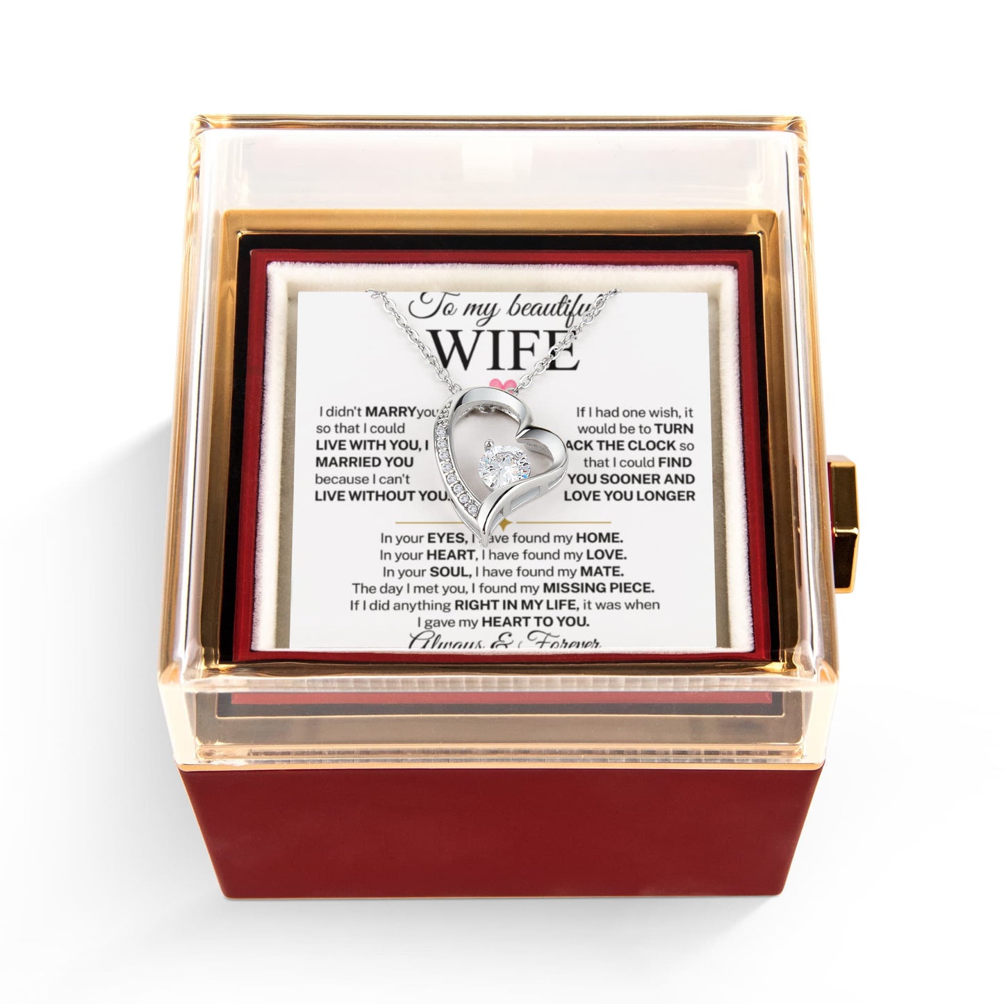 Necklace for Women With Gift Box for Romantic, Valentine's Day Gifts