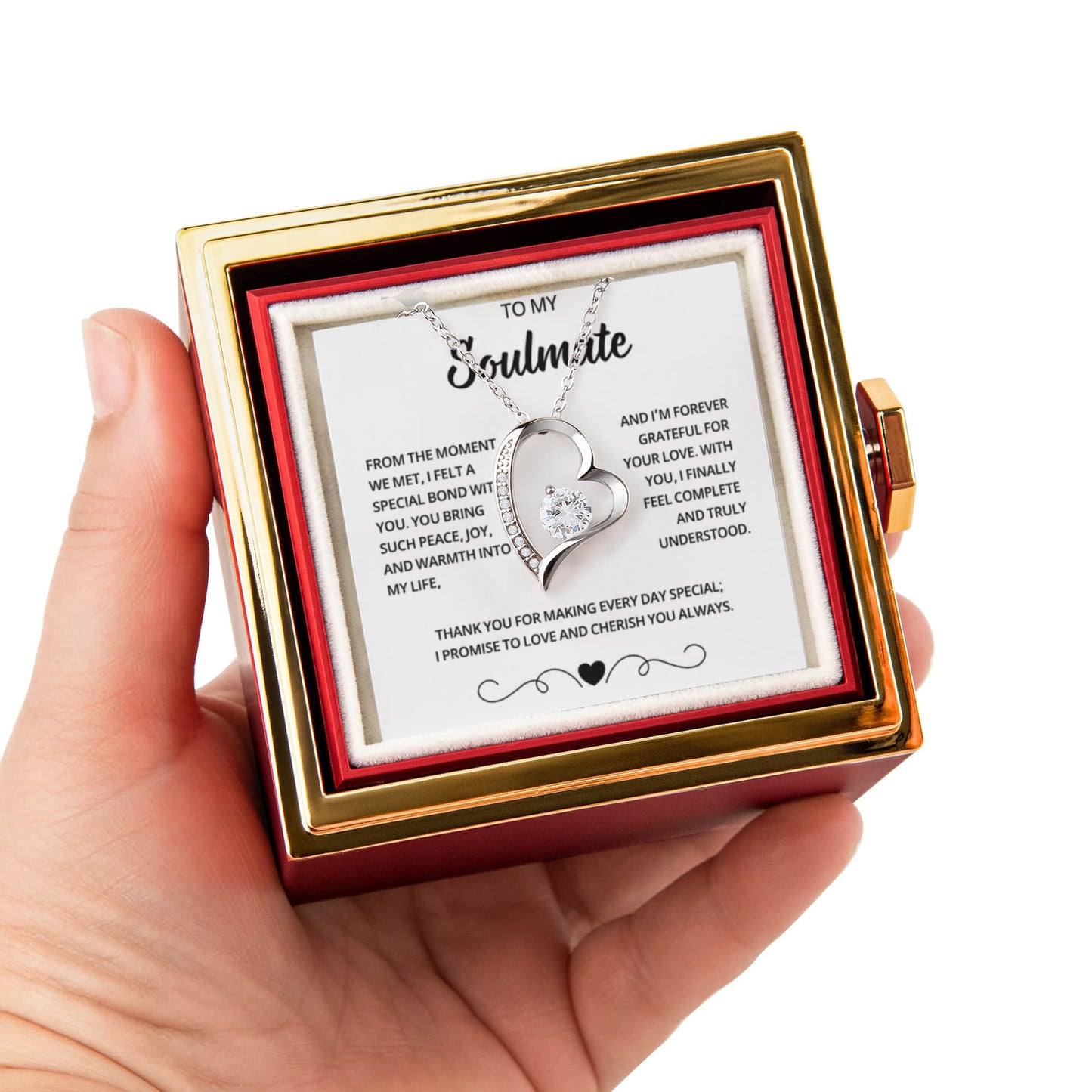 Soulmate Necklace Gift for Women – Romantic Jewelry for Wife