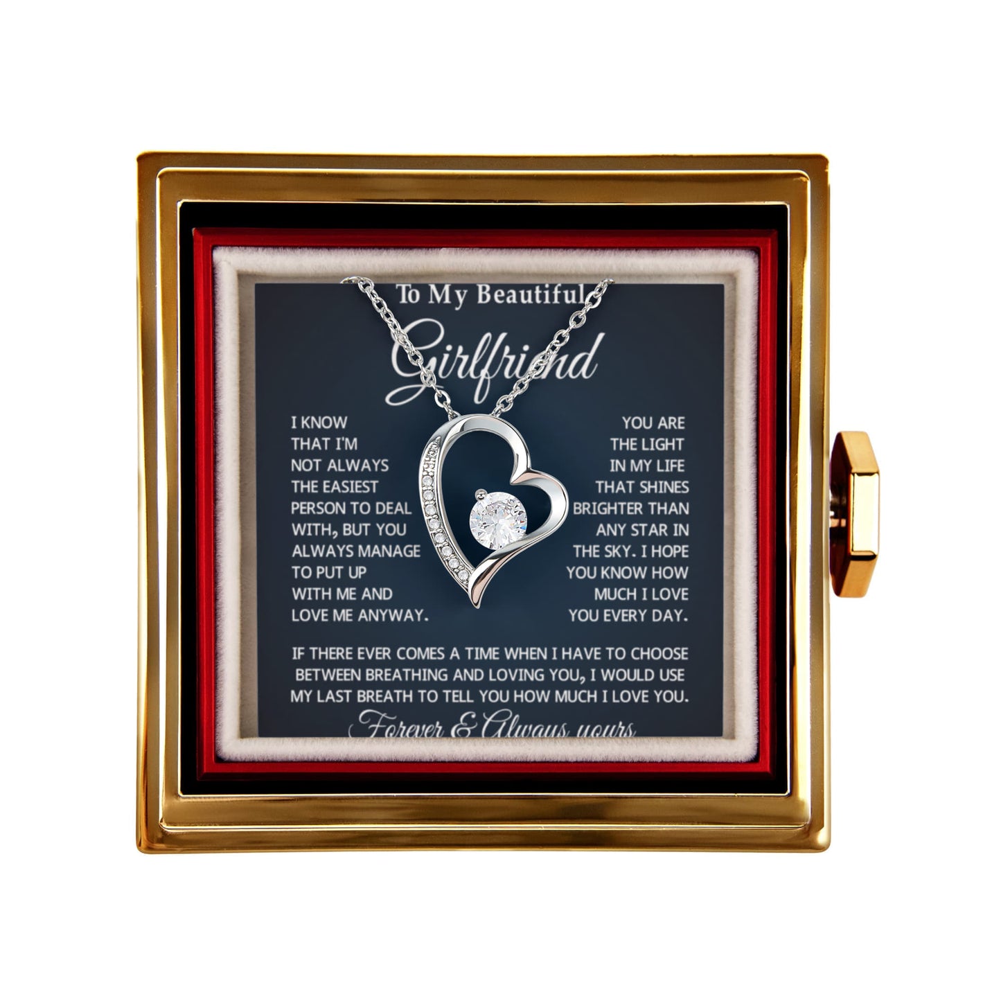 Valentine's Day Necklace Gift to Girlfriend From Boyfriend