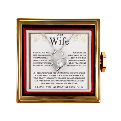 To My Wife - I Want to You Always and Forever - Necklace