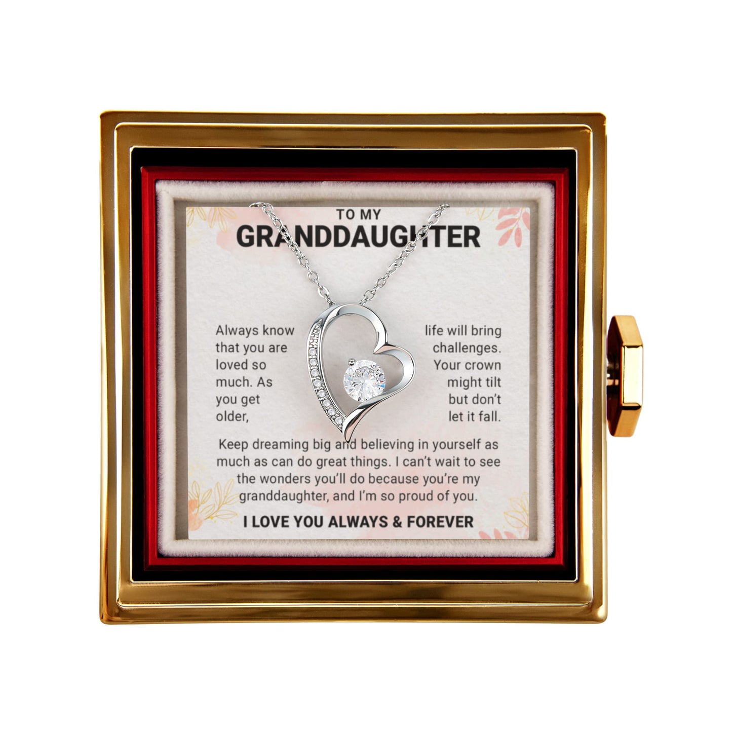 To a Wonderful Granddaughter - I Love You - Granddaughter Gifts From Grandpa