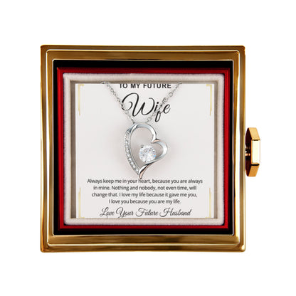 To My Future Wife Necklace Fiancé Gift and Meaningful Promise Jewelry for Her