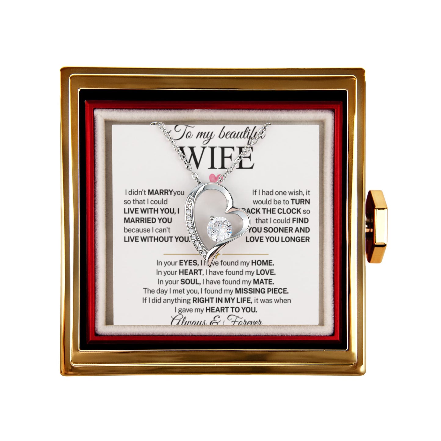 Necklace for Women With Gift Box for Romantic, Valentine's Day Gifts