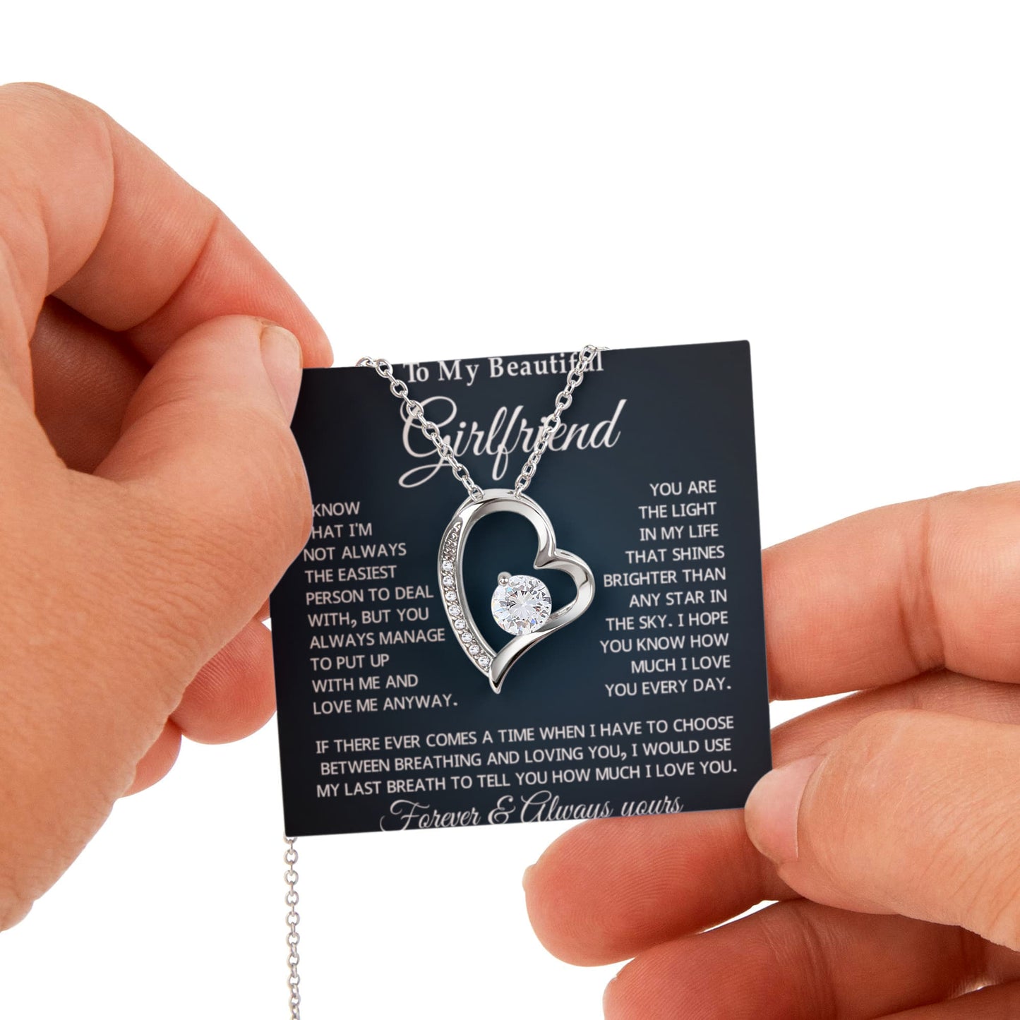 Valentine's Day Necklace Gift to Girlfriend From Boyfriend