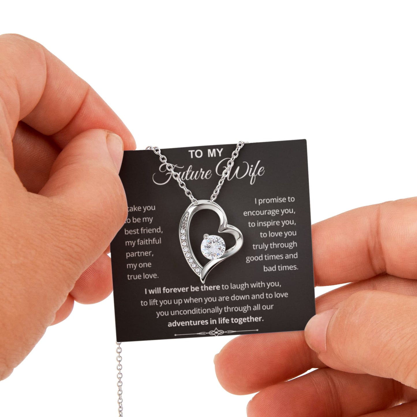 To My Future Wife Necklace A Special Valentines Day Jewelry Gift for Her