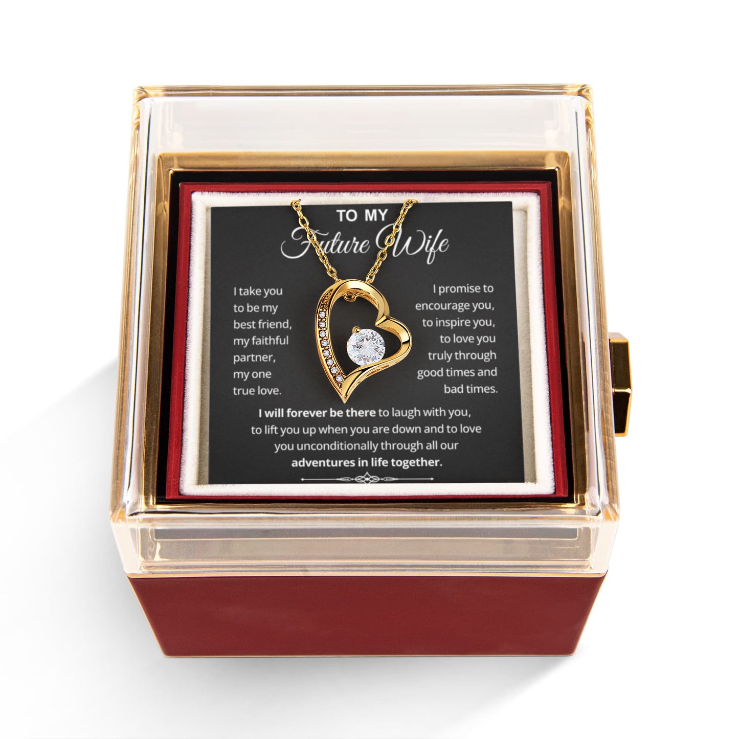 To My Future Wife Necklace A Special Valentines Day Jewelry Gift for Her