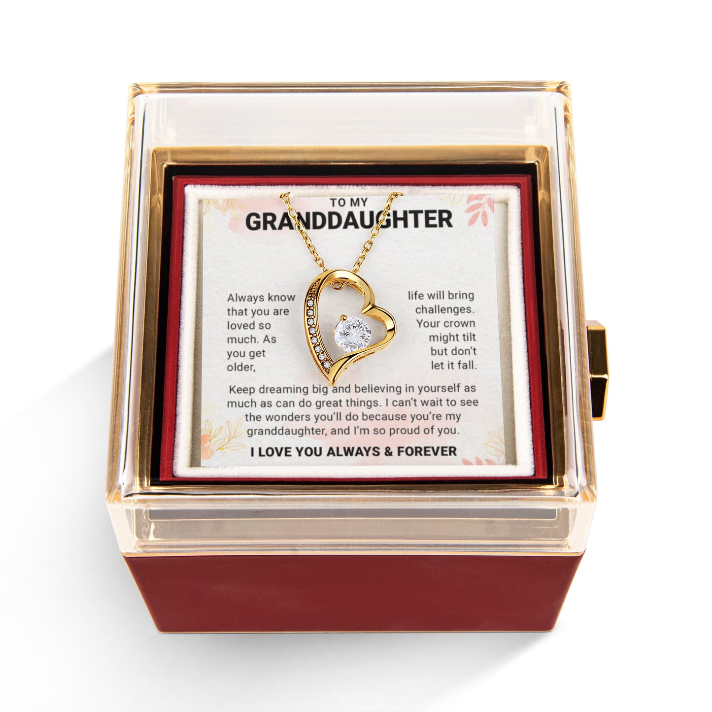 To a Wonderful Granddaughter - I Love You - Granddaughter Gifts From Grandpa