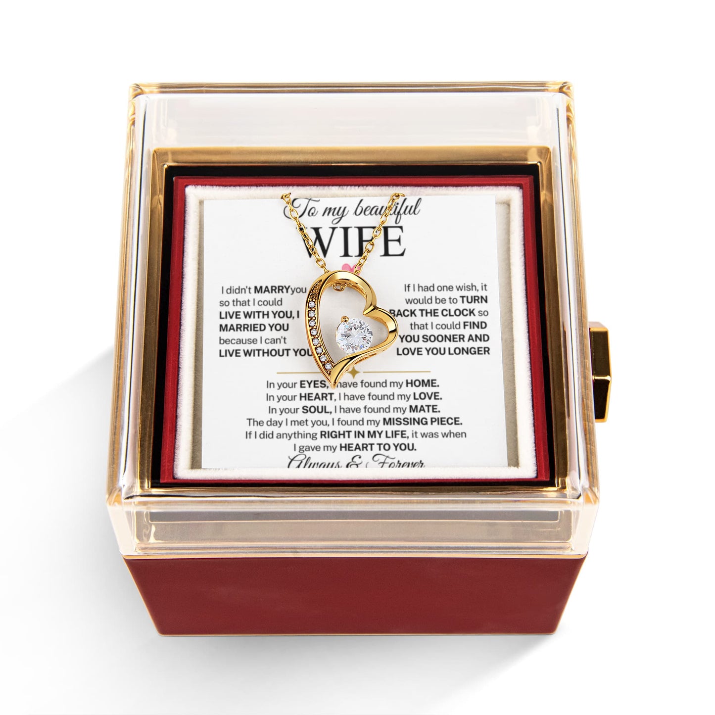 Necklace for Women With Gift Box for Romantic, Valentine's Day Gifts
