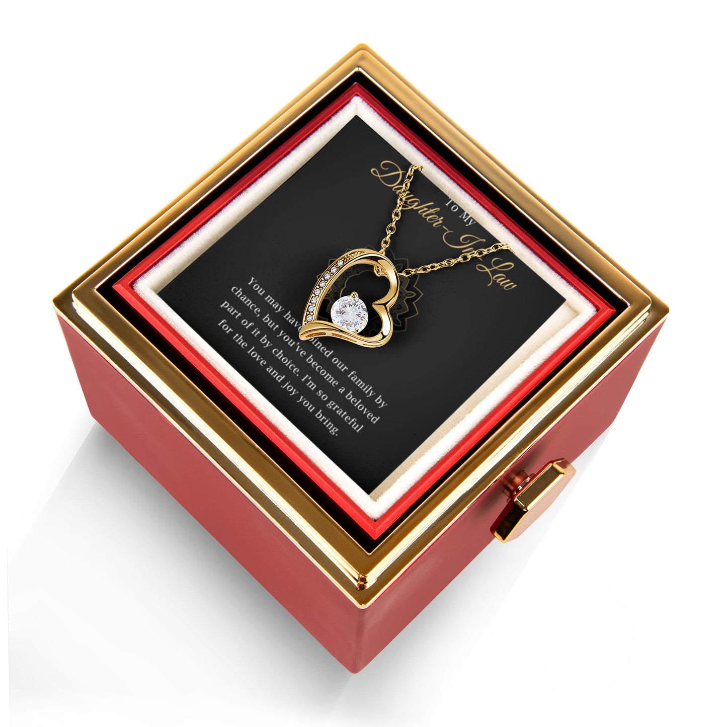 To My Daughter in Law Necklace or Bonus Daughter Necklace Gift, Meaningful Gift for Her