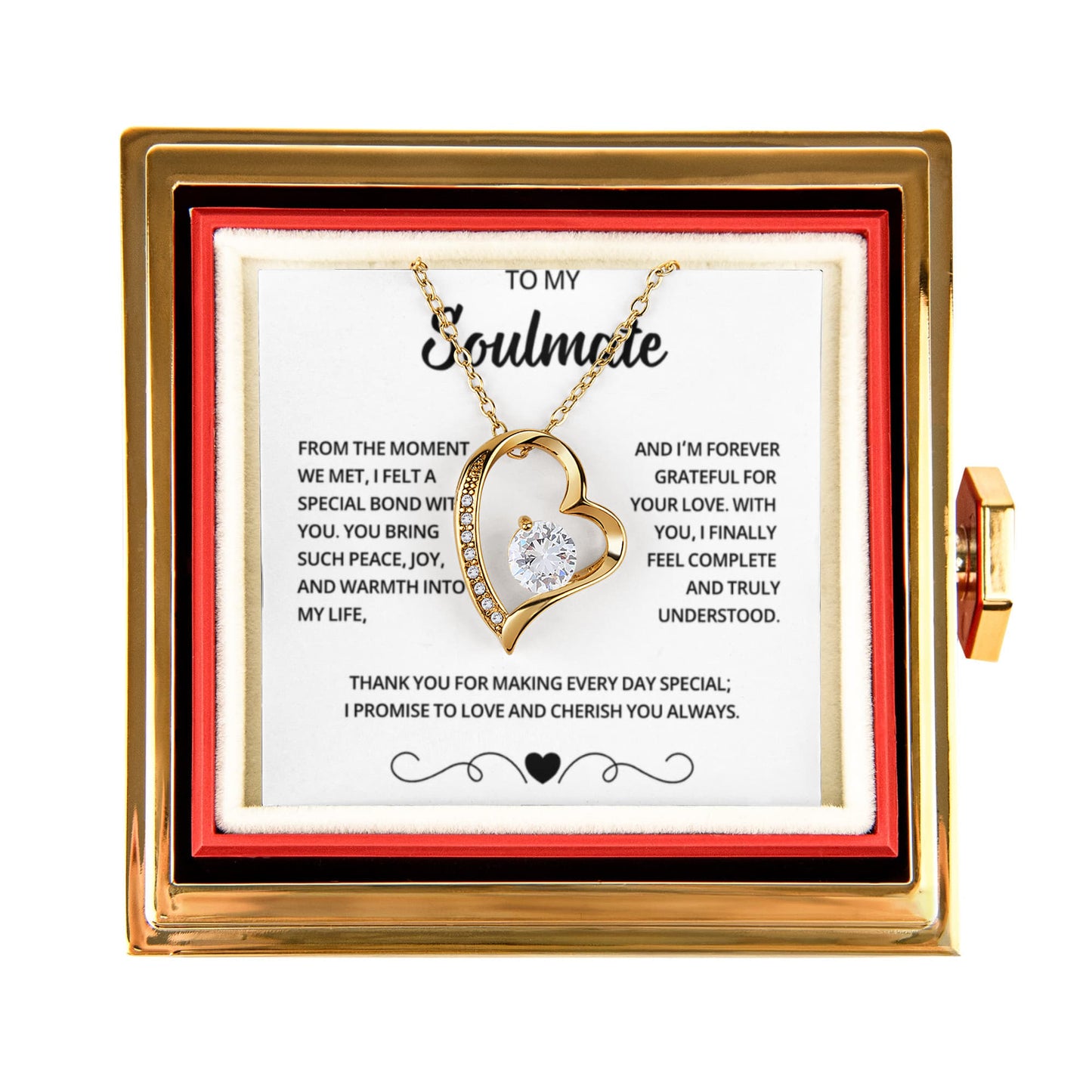 Soulmate Necklace Gift for Women – Romantic Jewelry for Wife