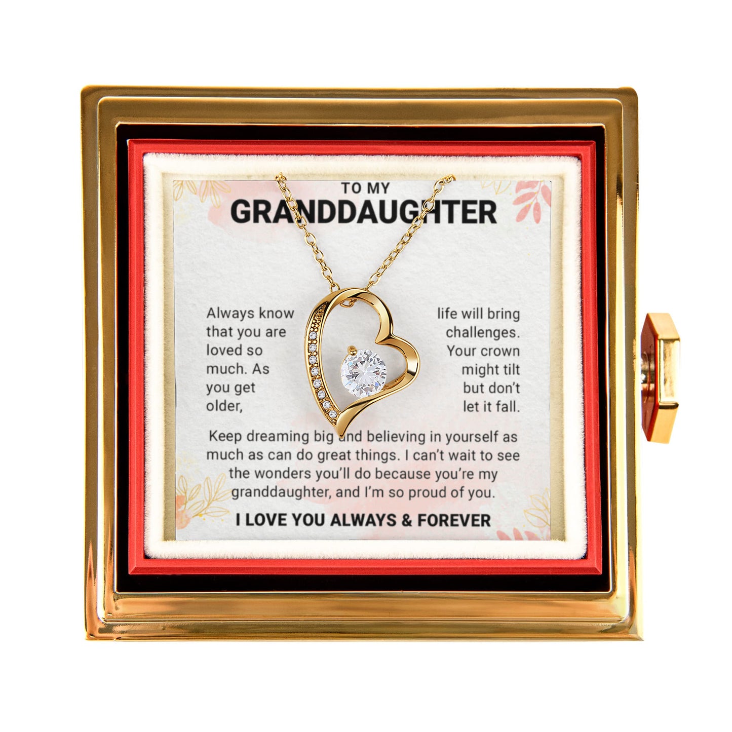 To a Wonderful Granddaughter - I Love You - Granddaughter Gifts From Grandpa