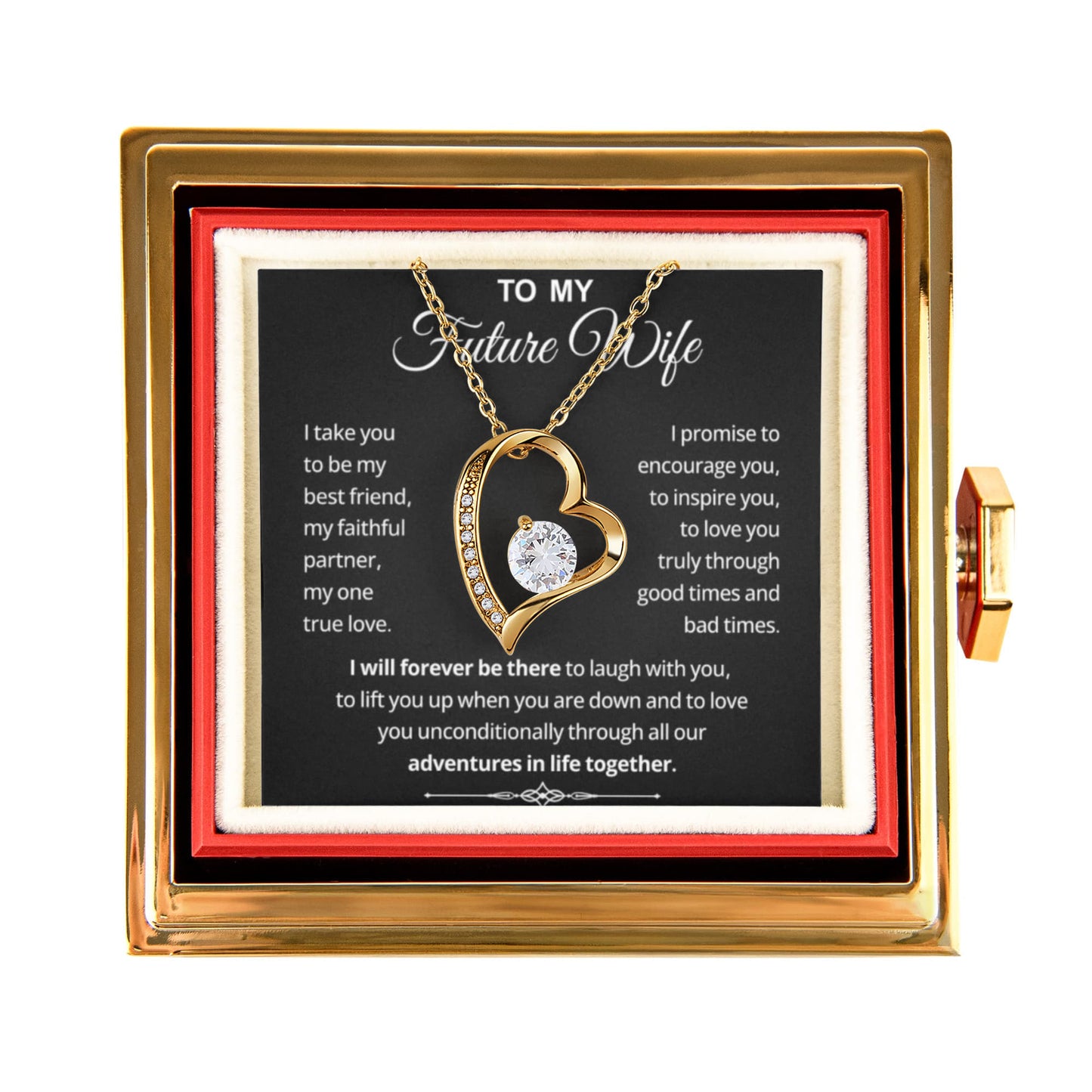 To My Future Wife Necklace A Special Valentines Day Jewelry Gift for Her