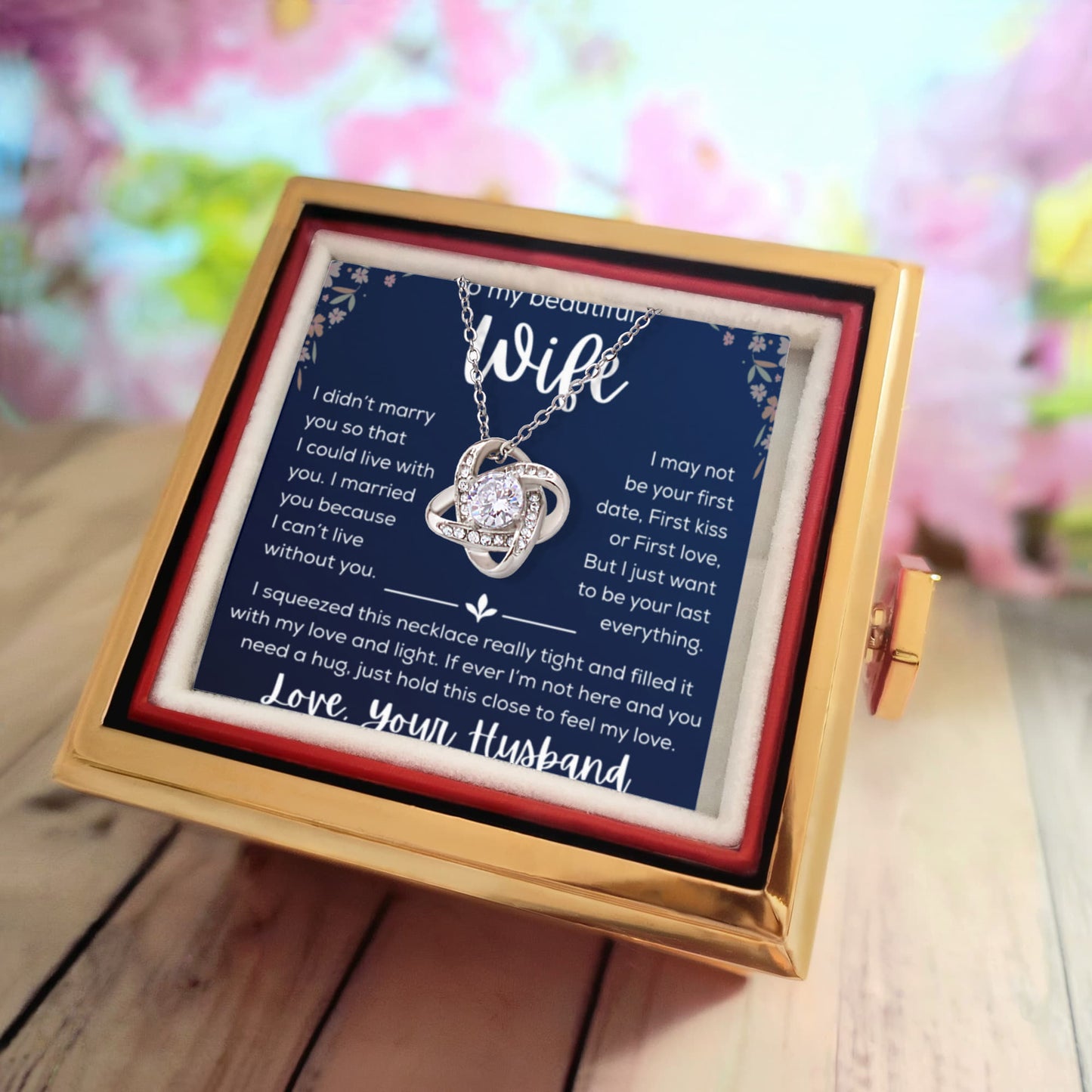 To My Wife Necklace Form Lover Husband for My Sweet Heart
