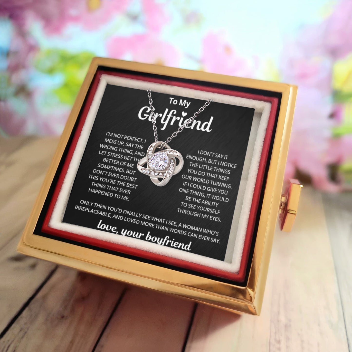 Girlfriend Gifts Romantic Love Knot Pendants on Birthday, Valentine's Day
