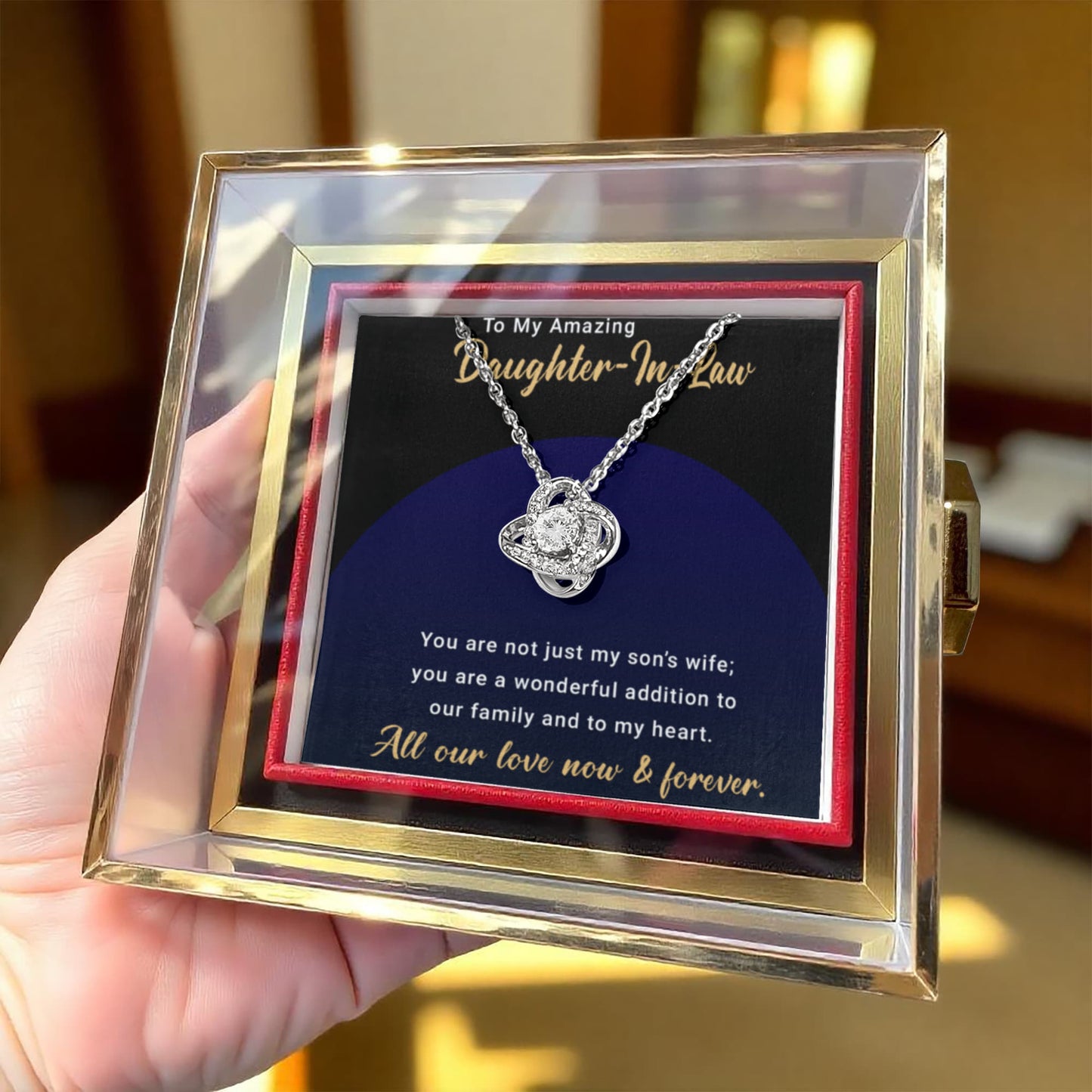 Necklace Gift for Daughter, Jewelry for Daughter-in-law, Birthday Gift for Christmas, Meaningful Gift, Mother Daughter Necklace