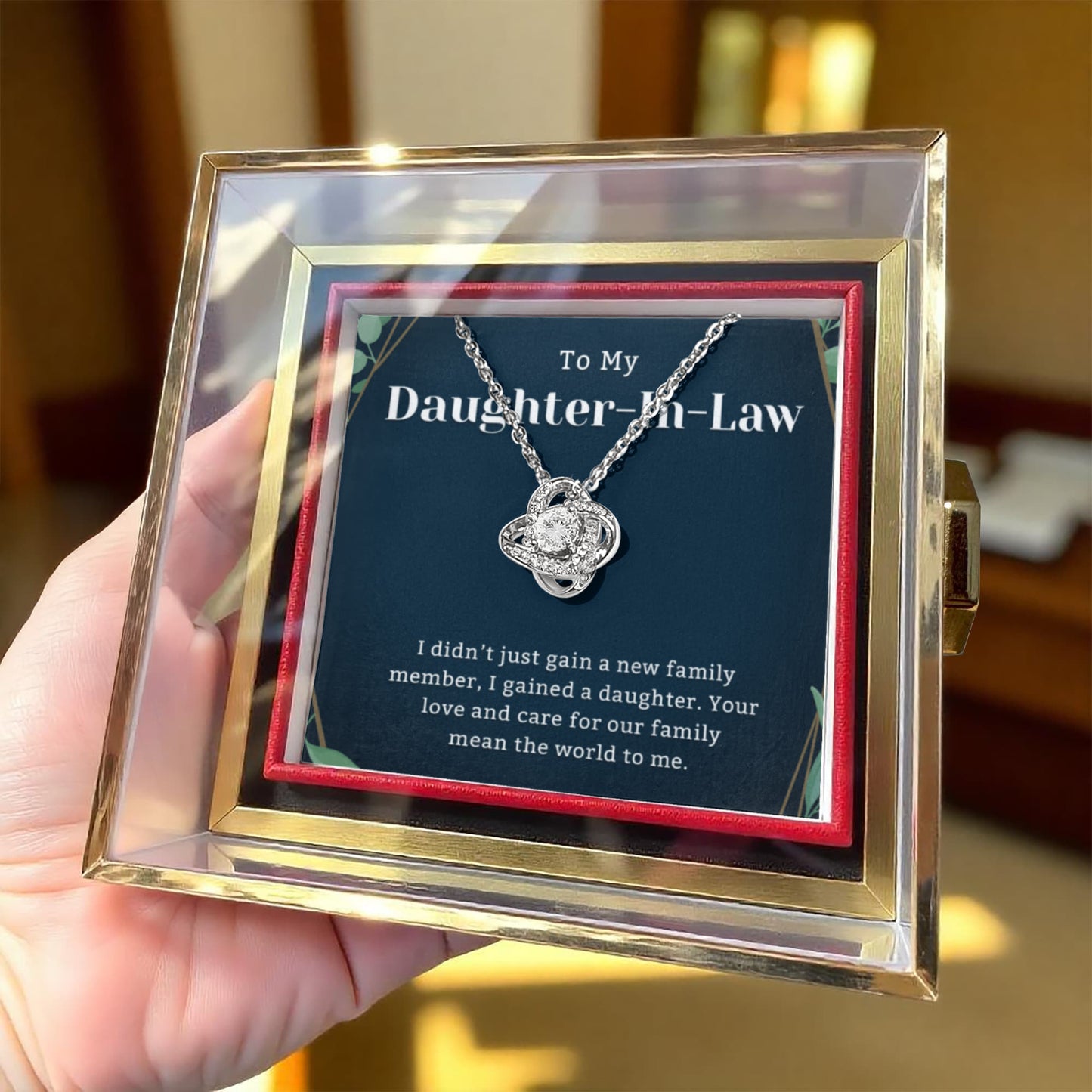 Daughter in Law Gift Necklace From Mother in Law, Bonus Daughters Jewelry for Birthday