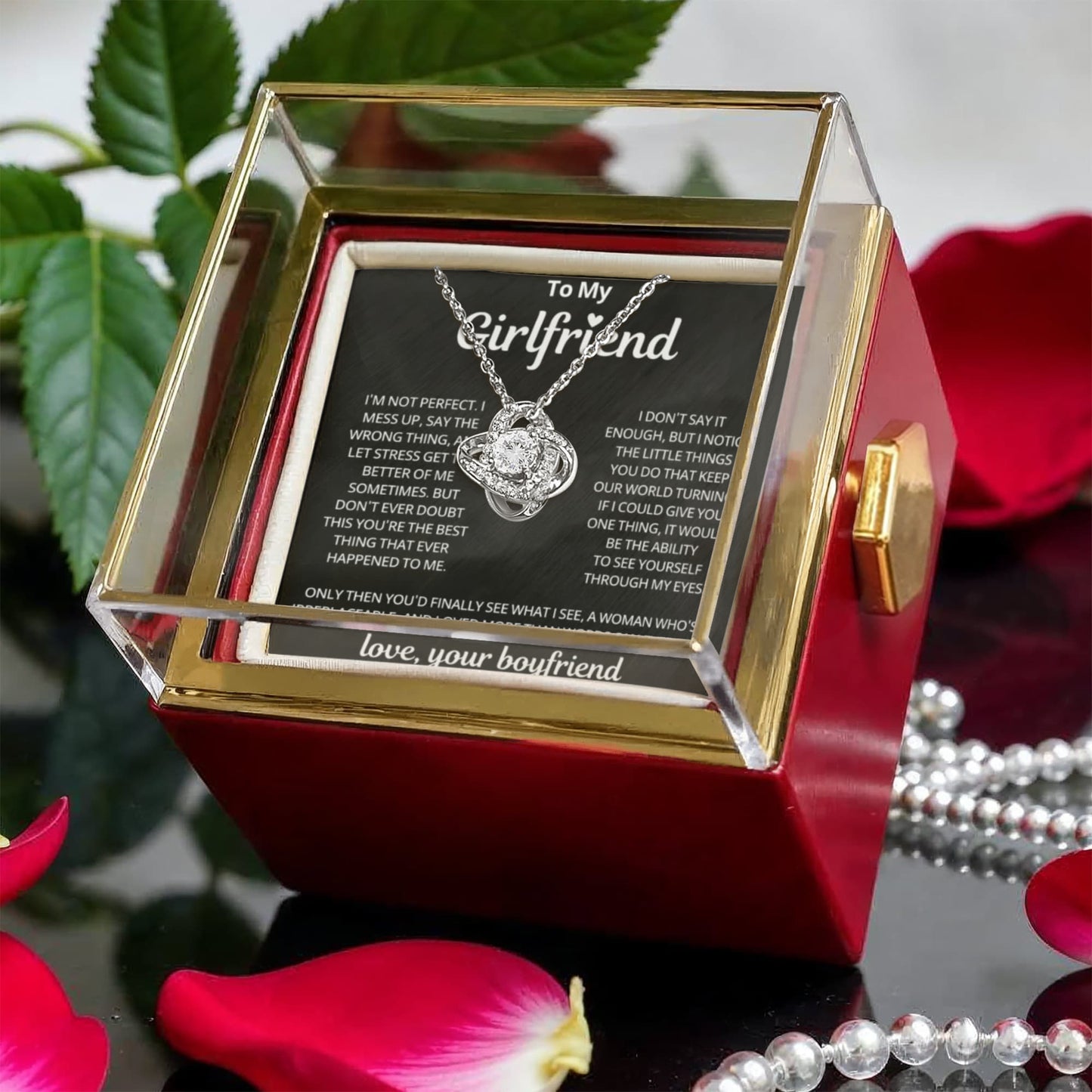 Girlfriend Gifts Romantic Love Knot Pendants on Birthday, Valentine's Day