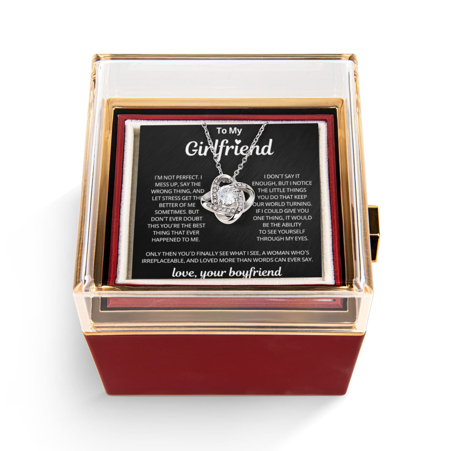 Girlfriend Gifts Romantic Love Knot Pendants on Birthday, Valentine's Day