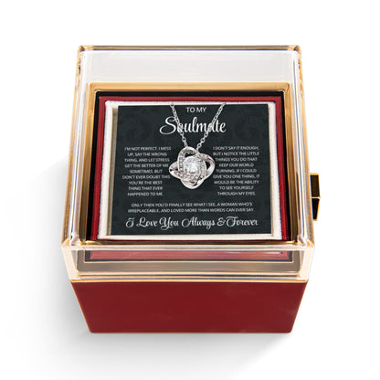 To My Soulmate Necklace, Gifts for Soulmate Romantic, Wife Valentine's Gift Ideas Necklace
