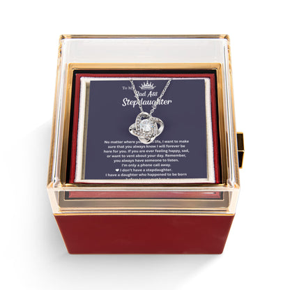 To My Badass Stepdaughter - Never Forget How Strong and Incredible You Are, Necklace for Her