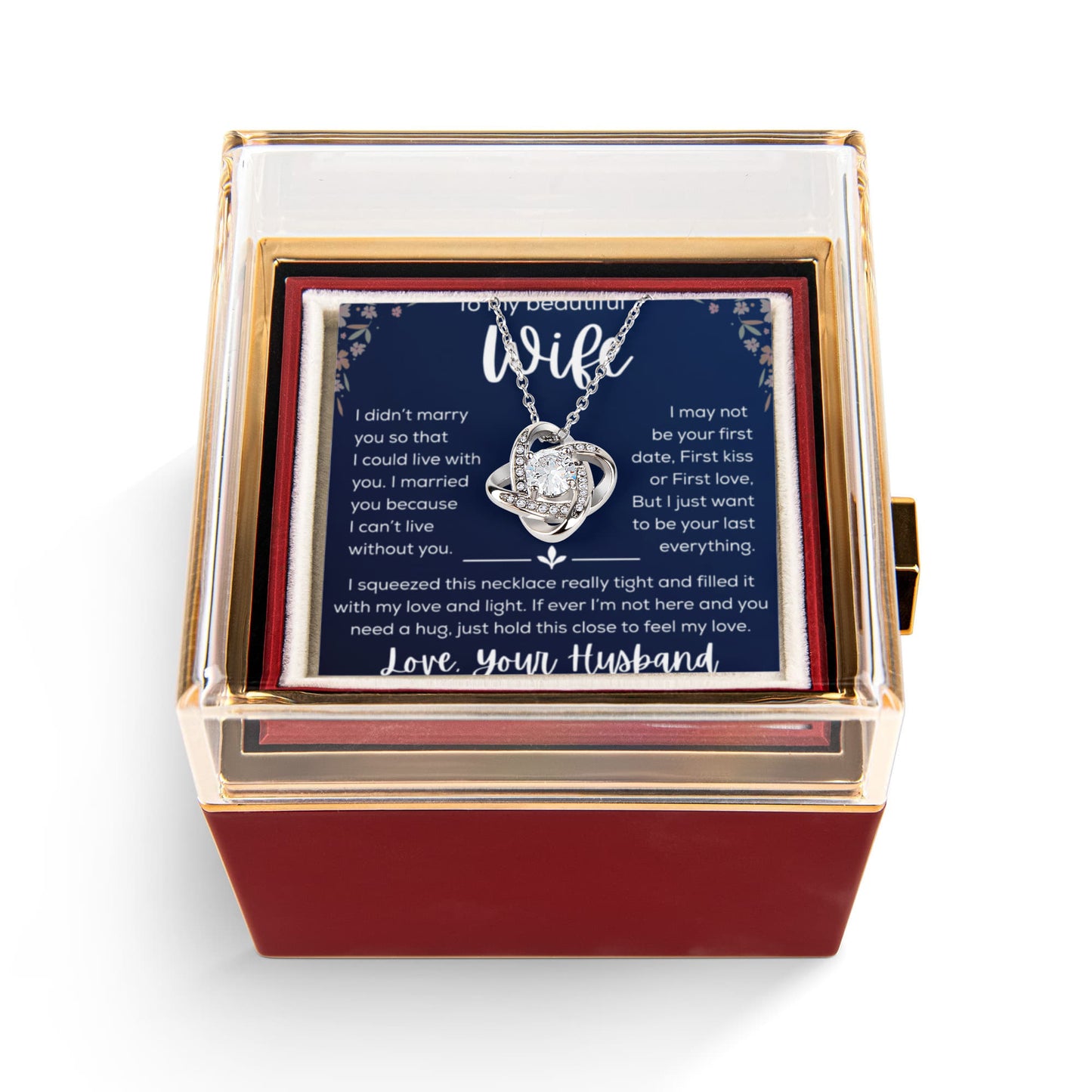 To My Wife Necklace Form Lover Husband for My Sweet Heart