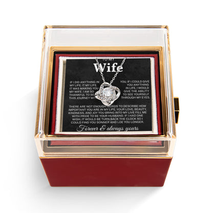 To My Wife - Unique Necklace With Heartfelt Message & Gift Box