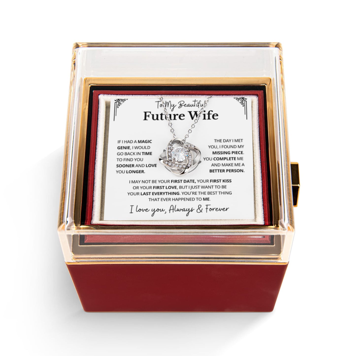 Valentines Day Gift for My Future Wife Romantic Necklace and Jewelry for Her