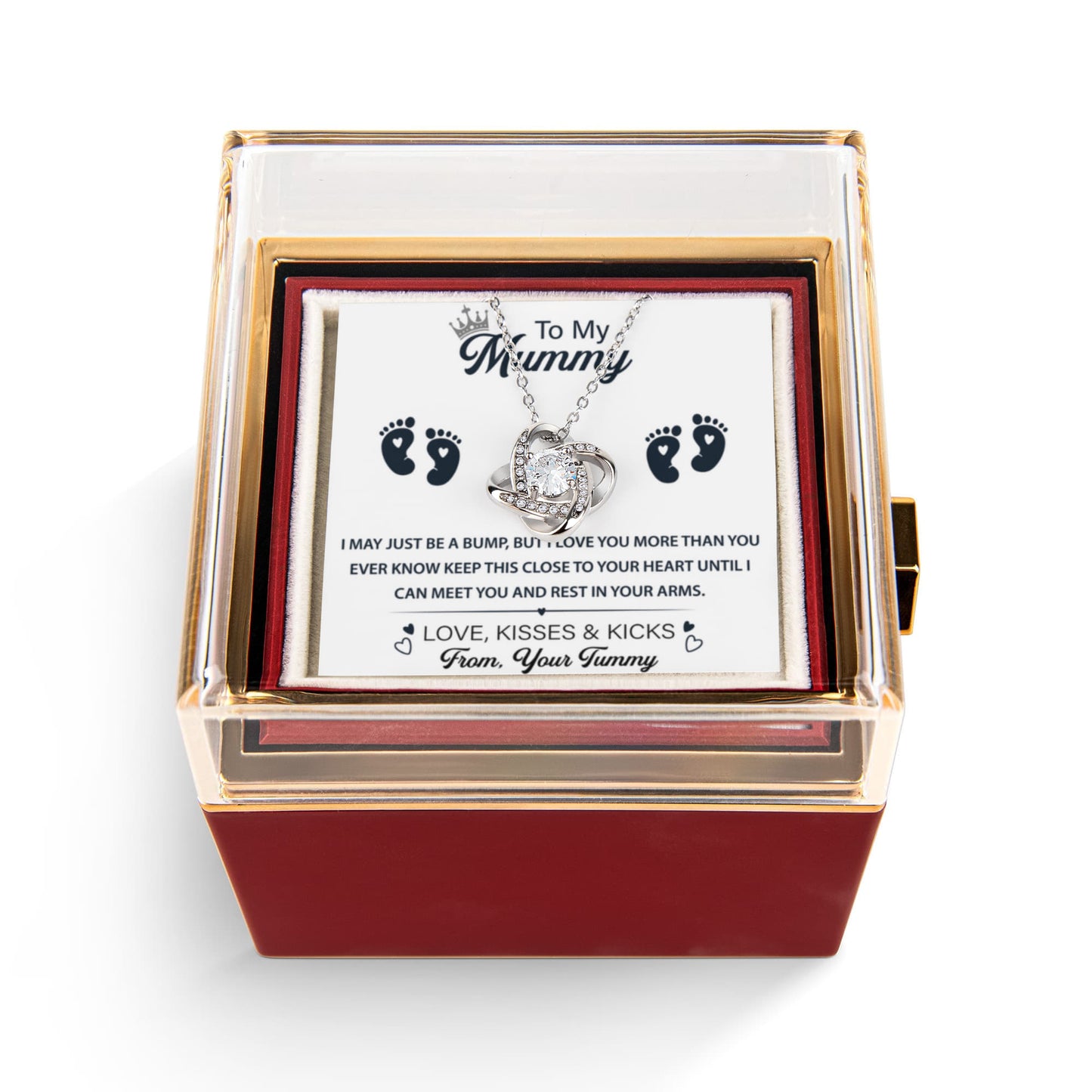 To My Amazing Mamma To Be - Parenthood Is One of The Best Journey In Life - Love Knot Necklace