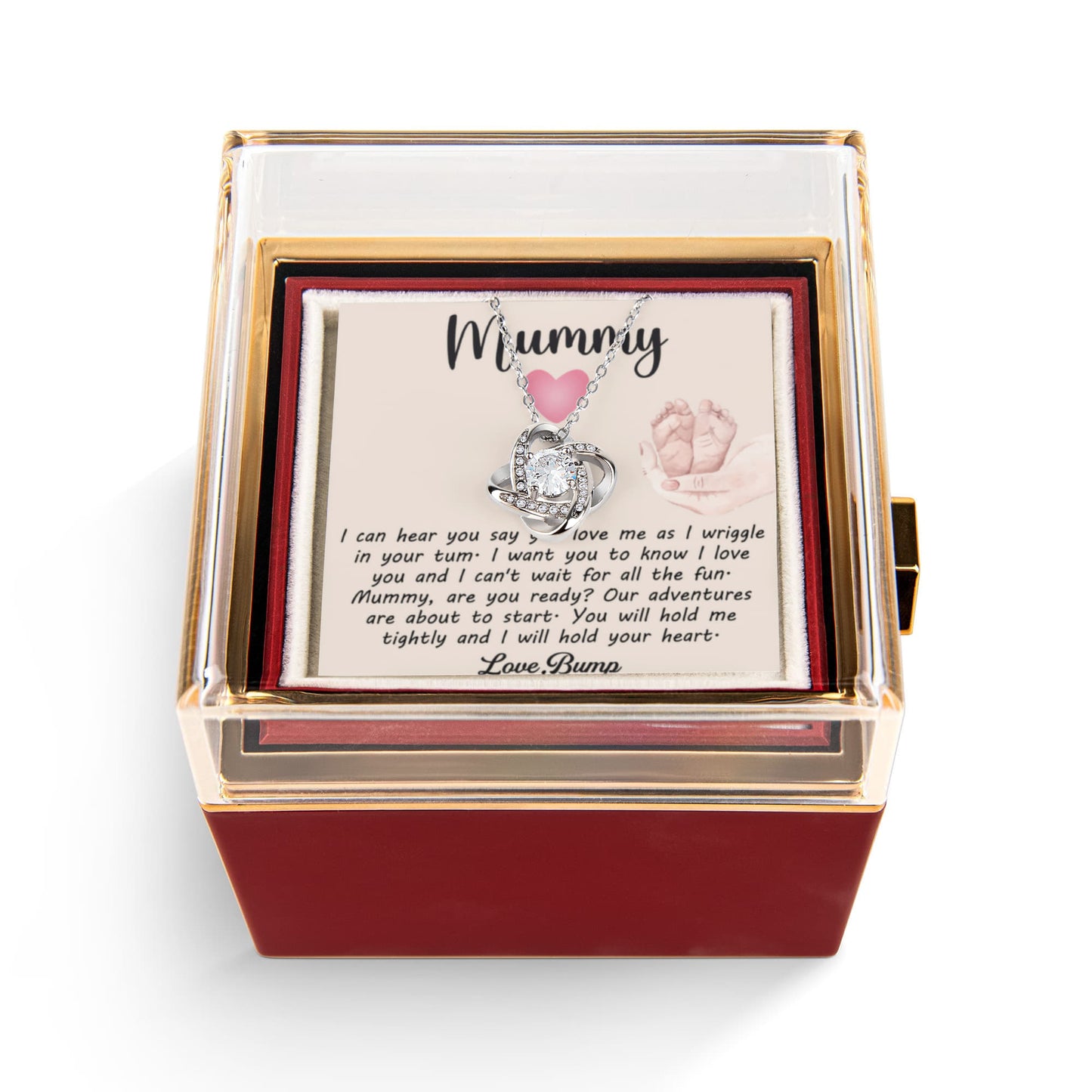 To My To Be Mama - Congratulations On This Joyous New Chapter - Love Knot Necklace