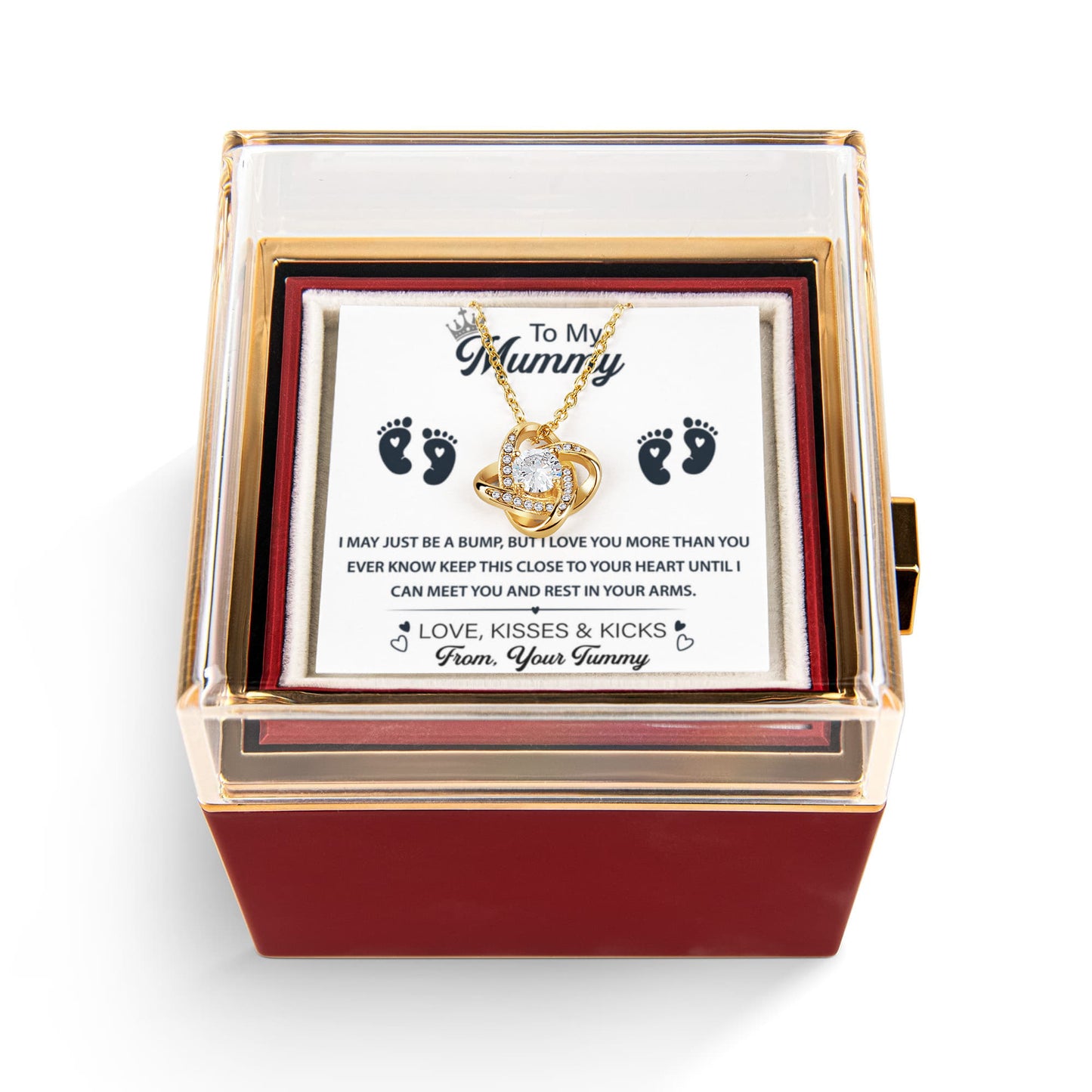 To My Amazing Mamma To Be - Parenthood Is One of The Best Journey In Life - Love Knot Necklace