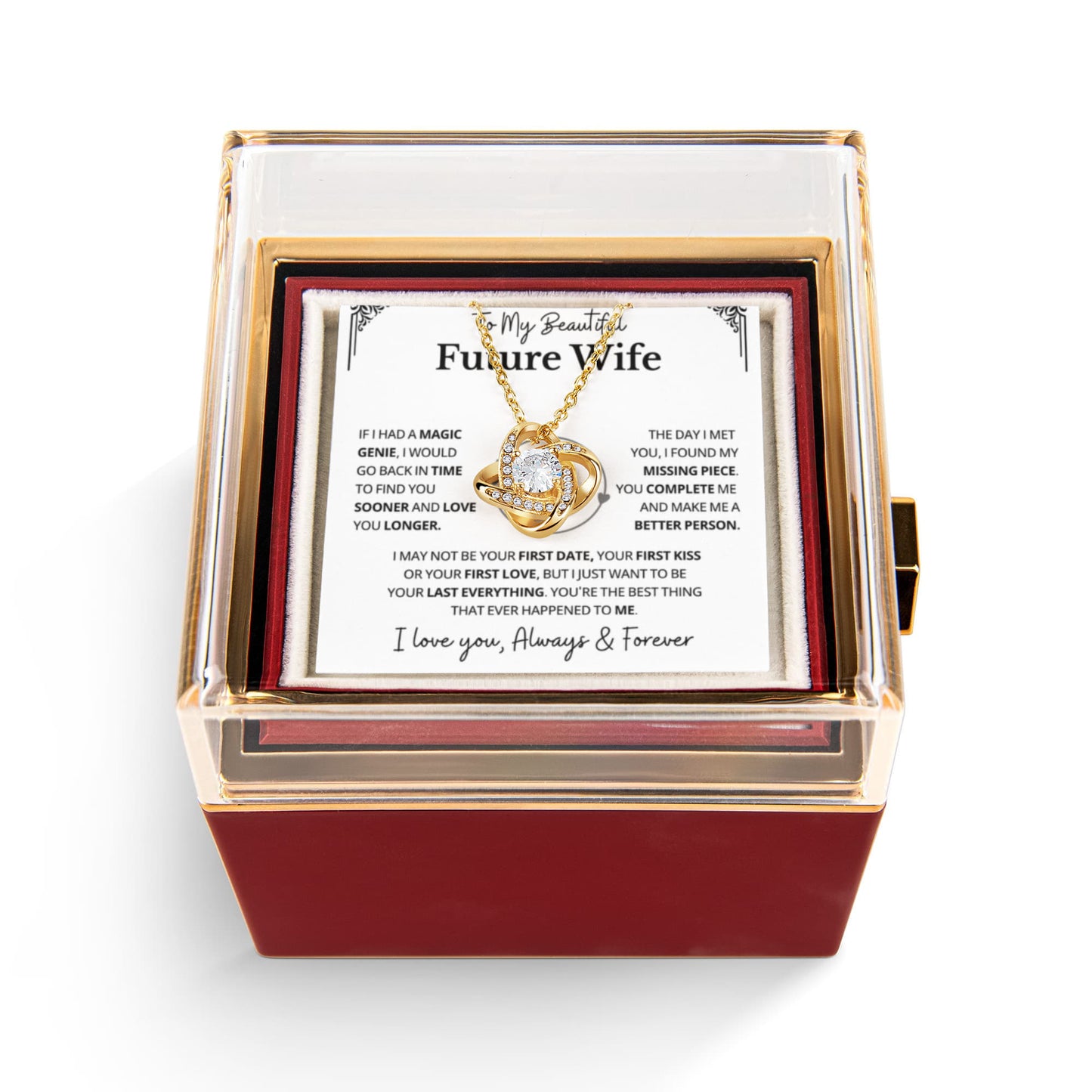 Valentines Day Gift for My Future Wife Romantic Necklace and Jewelry for Her